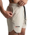 Premium Men’s Custom Athletic Shorts – Lightweight Gym Training Shorts with Zipper Pockets – Bespoke Performance Activewear