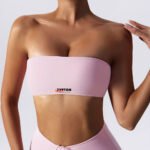 Custom sports bra with high-waisted leggings