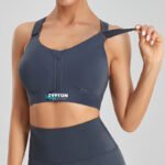 Custom sports bra with high-waisted leggings