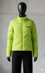 Unisex Winter Puffer Jacket – Water-Resistant Insulated Quilted Coat with Detachable Hood & Fleece-Lined Pockets - Image 2