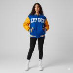 Authentic Letterman Varsity Jacket – Heavyweight Wool & Soft Touch Sleeves – Retro College Baseball Bomber for Men, Women & Youth