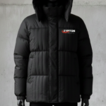 Unisex Winter Puffer Jacket – Water-Resistant Insulated Quilted Coat with Detachable Hood & Fleece-Lined Pockets