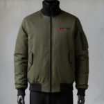 Premium MA-1 Flight Bomber Jacket – Water-Resistant Classic Pilot Coat with Utility Pocket & Reversible Lining