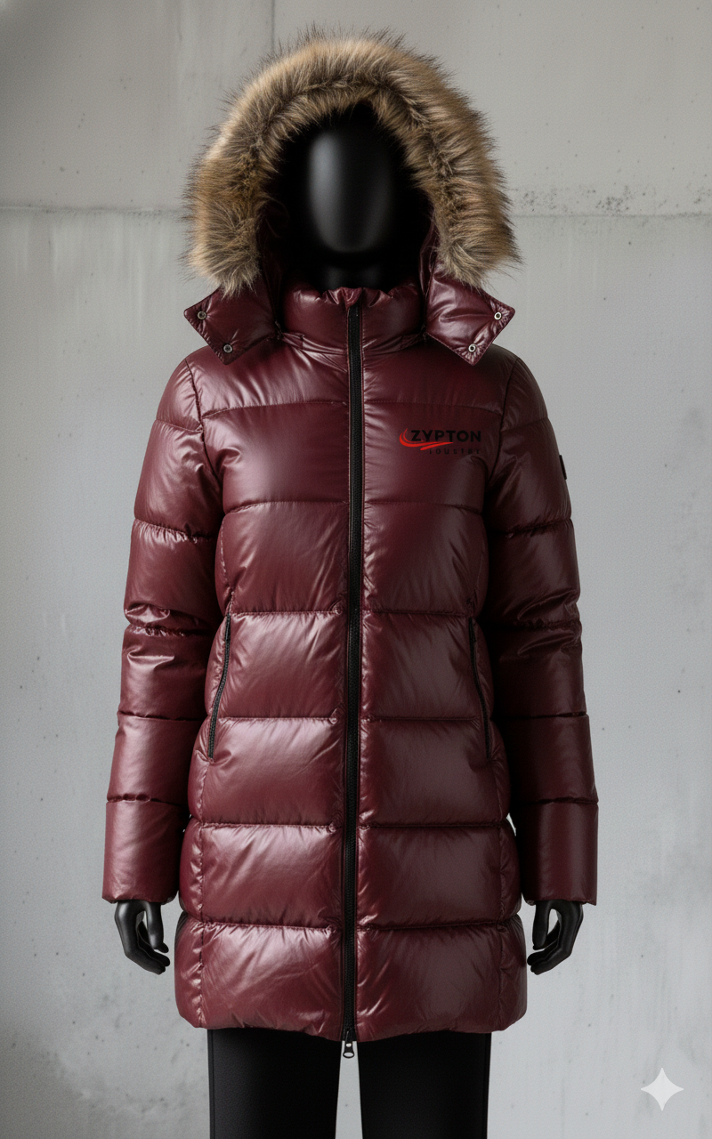 Gemini_Generated_Image_xux5ovxux5ovxux5 Unisex Winter Puffer Jacket – Water-Resistant Insulated Quilted Coat with Detachable Hood & Fleece-Lined Pockets - Image 1